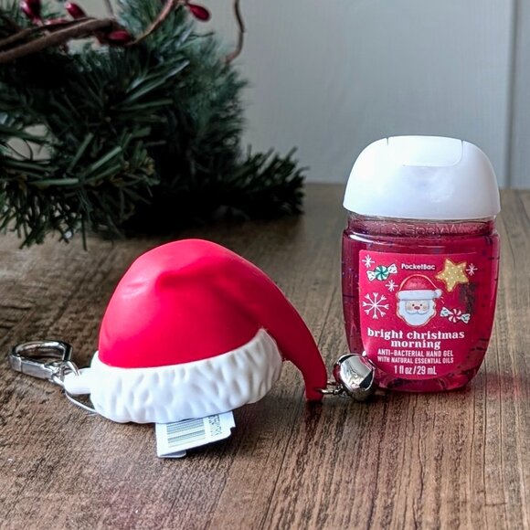 🎅 NWT Bath & Body Works Santa Claus Hat Pocketbac Holder - Picture 2 of 2